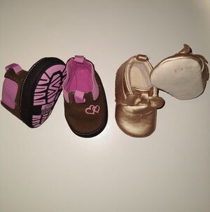 Baby Girl Shoe Bundle - Georgia Boots(0-6mo) & Target(0-3mo)